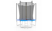 Батут с защитной сеткой DFC JUMP4FUN 6 ft синий с лестницей Батут с защитной сеткой DFC JUMP4FUN 6 ft синий с лестницей