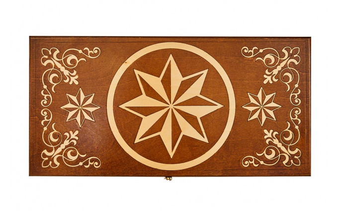 Нарды резные "Звезда 2" 60, Haleyan Нарды резные "Звезда 2" 60, Haleyan