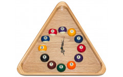 Часы треугольные с шарами